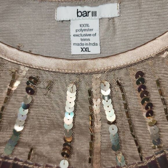 Bar III SHEER TOP  - Picture 2 of 6